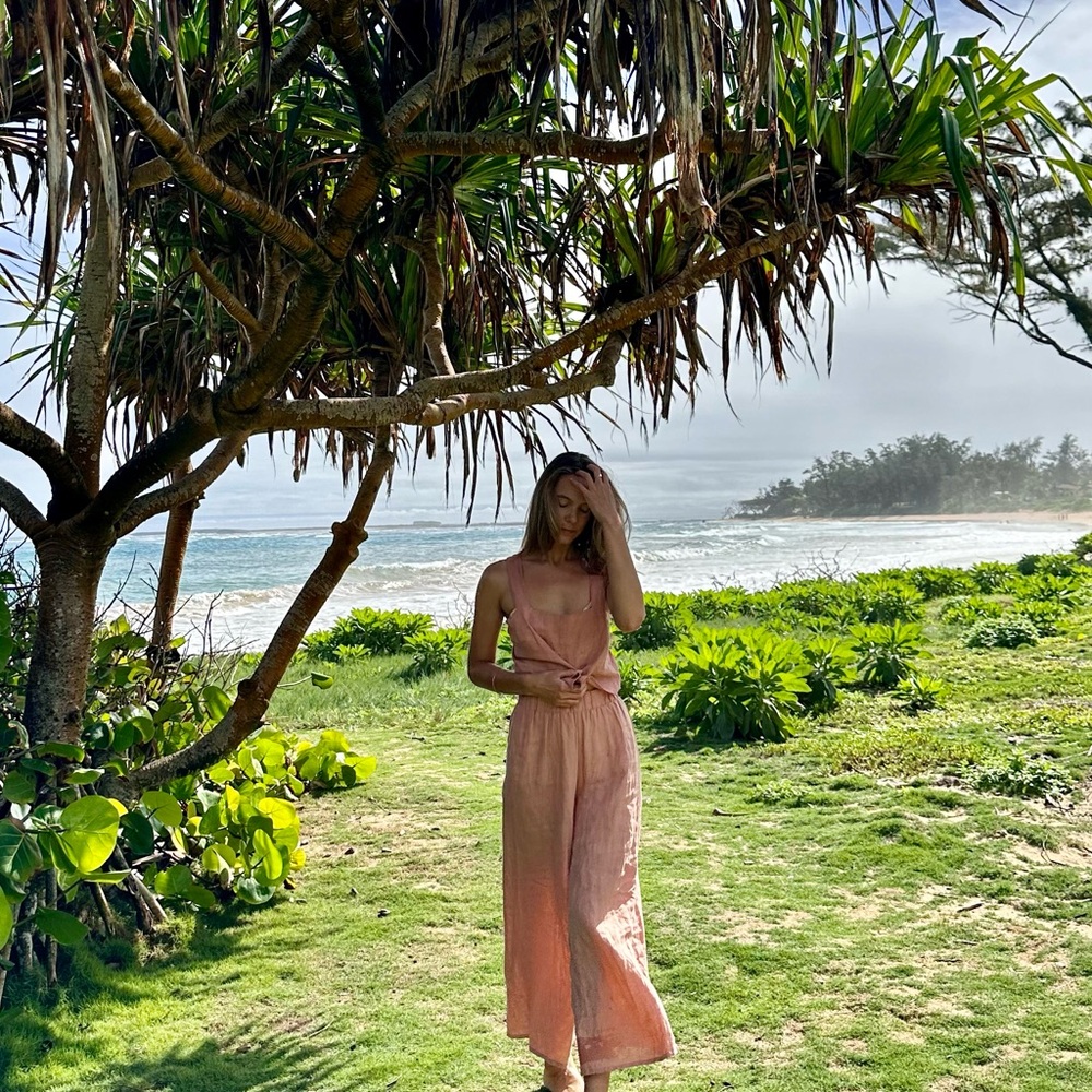 Vitamin A Eco Linen set (Tallows top + pants)